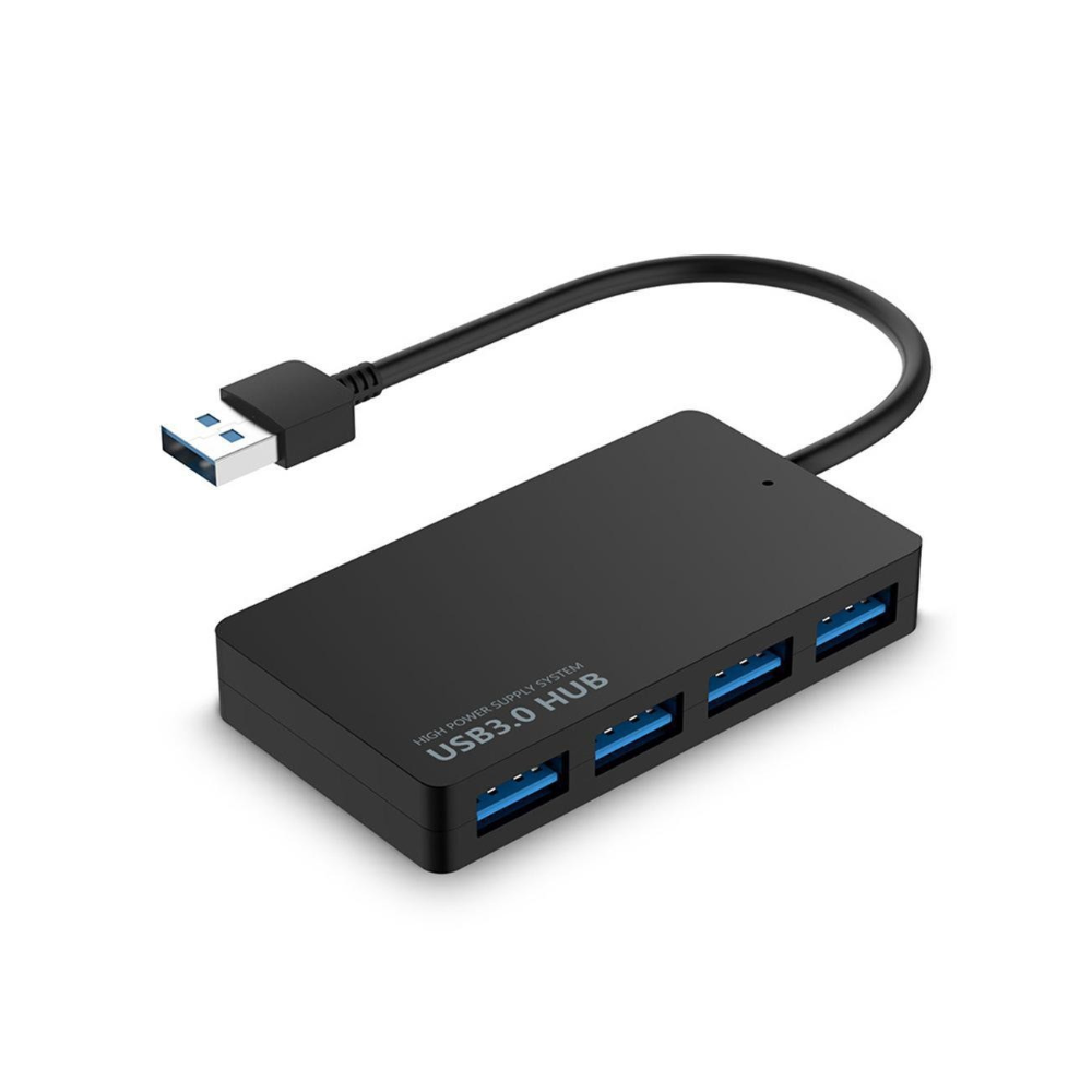 Hub USB3.0 transmission haute vitesse ultra-mince 1 in 4 port