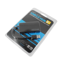 Hub USB3.0 transmission haute vitesse ultra-mince 1 in 4 port