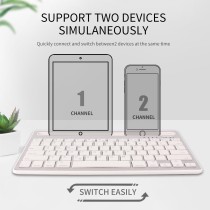 Clavier silencieux Bluetooth avec clavier à ciseaux sans fil Bluetooth pour téléphone et tablette utilisation au bureau