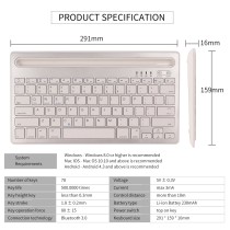 Clavier silencieux Bluetooth avec clavier à ciseaux sans fil Bluetooth pour téléphone et tablette utilisation au bureau