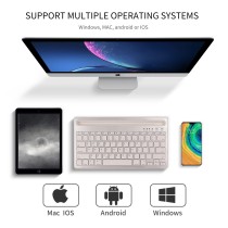 Clavier silencieux Bluetooth avec clavier à ciseaux sans fil Bluetooth pour téléphone et tablette utilisation au bureau