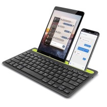 Clavier silencieux Bluetooth avec clavier à ciseaux sans fil Bluetooth pour téléphone et tablette utilisation au bureau