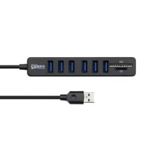 Hub USB type-c à 6 ports, avec Interface USB 2.0 carte SD TF, lecteur de fichiers