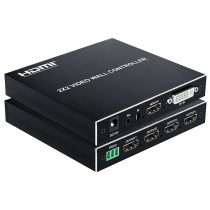 Contrôleur de mur vidéo 1x4 1080P HD Display Processeur d'épissage sans couture avec prise en charge RS232 et IR