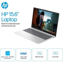 Ordinateur Portable HP 15-fd0023dx Intel-Core i3-1215U ram 8Go Disque dur 512Go 15" pouce LED Full HD Tactile