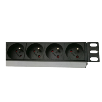 Multiprise rackable PDU 1.8 V/16A, 8 prises courant Francais, haute qualité rack 19" Noir
