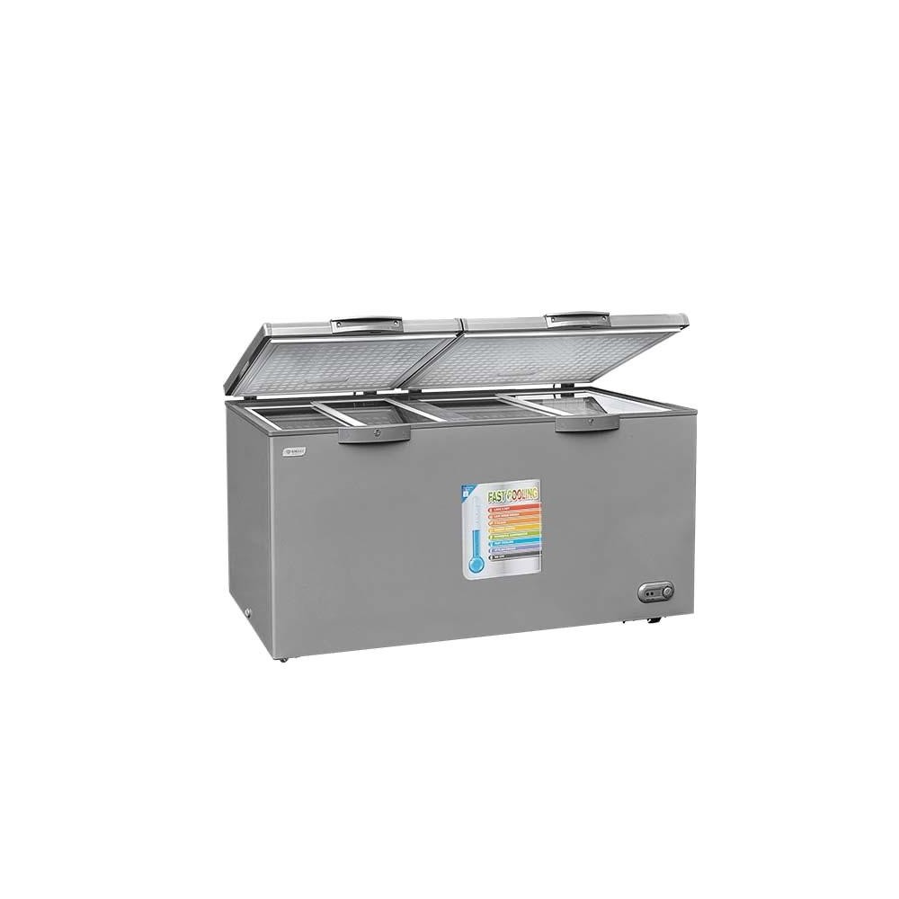 Congélateur horizontal 2 portes SMART TECHNOLOGY STCC550 500 litres gris