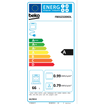 Cuisinière a gaz 4 feux BEKO FBE62320XDL 60x60cm inox