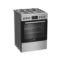 Cuisinière a gaz 4 feux BEKO FBE62320XDL 60x60cm inox