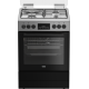 Cuisinière a gaz 3 feux mixte BEKO FBE6332 + 1 feu électrique 60x60cm