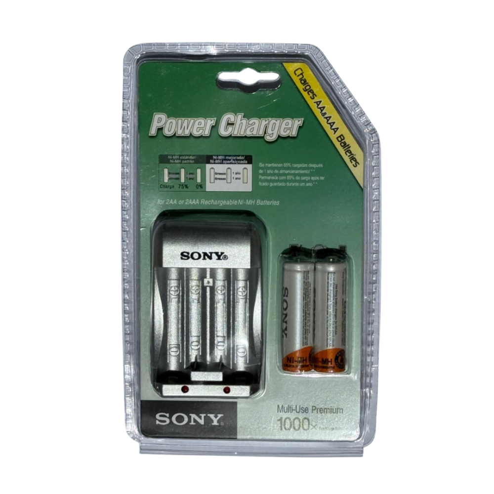 Chargeur batterie Sony 4600MAH avec 2 piles rechargeables AA AAA