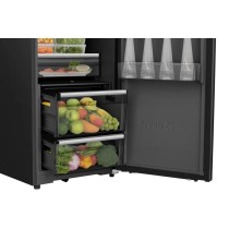 Congélateur vertical combine 3 tiroirs HISENSE RL5K370GSFC no frost 372 litres noir