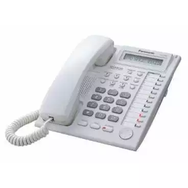Téléphone fixe filaire Panasonic KX-T7730X avec répondeur pour lignes PABX uniquement
