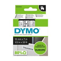 Ruban d'étiquettes auto-adhésif DYMO Standard D1 43613 original noir et blanc