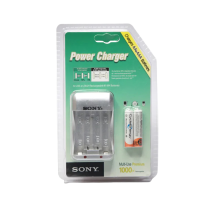 Chargeur batterie AA et AAA Sony 4600MAH avec 2 piles rechargeables AA