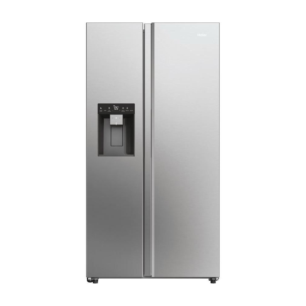 Réfrigérateur side by side 2 portes HAIER HSW59F18EIMM distributeur glaçon gris