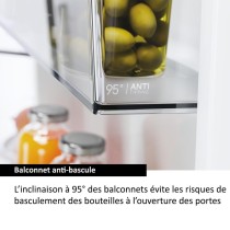 Réfrigérateur side by side 2 portes HAIER HSW59F18EIMM distributeur glaçon gris