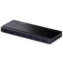 Hub USB, 7 ports USB 3.0, 2 ports de charge USB, 5 V/2,4 A, noir