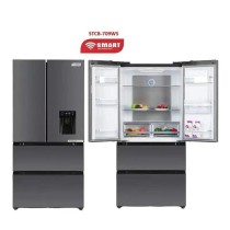 Réfrigérateur américain SMART TECHNOLOGY STCB709WS 600L, no frost et distributeur d'eau
