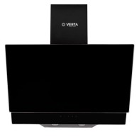 Hotte Aspirante Murale VERTA HM60010 60X601 60 cm, Verre Noir, Design Moderne