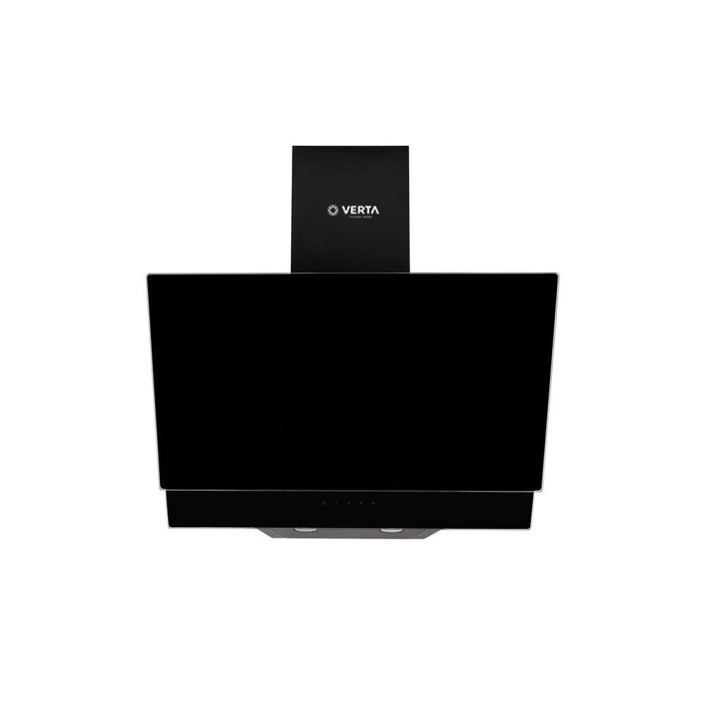 Hotte Aspirante Murale VERTA HM60010 60X601 60 cm, Verre Noir, Design Moderne