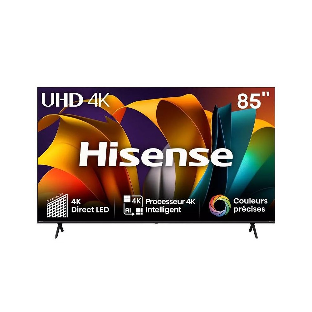 Televiseur Hisense 85A6N UHD 4K 85 pouce (2024) Televiseur Hisense 85A6N UHD 4K 85 pouce (2024)