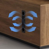 Mobilier de bureau OZ‑EDK0418 Bureau d’angle professionnel avec caisson intégré