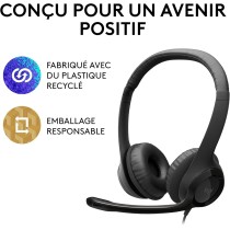 Casque USB Logitech H390  Microphone Anti-Bruit  Commandes Intégrées  Confort Durable