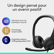 Casque USB Logitech H390  Microphone Anti-Bruit  Commandes Intégrées  Confort Durable