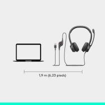 Casque USB Logitech H390  Microphone Anti-Bruit  Commandes Intégrées  Confort Durable