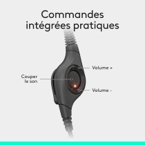 Casque USB Logitech H390  Microphone Anti-Bruit  Commandes Intégrées  Confort Durable