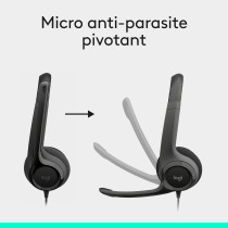 Casque USB Logitech H390  Microphone Anti-Bruit  Commandes Intégrées  Confort Durable