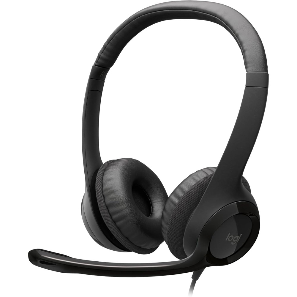 Casque USB Logitech H390  Microphone Anti-Bruit  Commandes Intégrées  Confort Durable