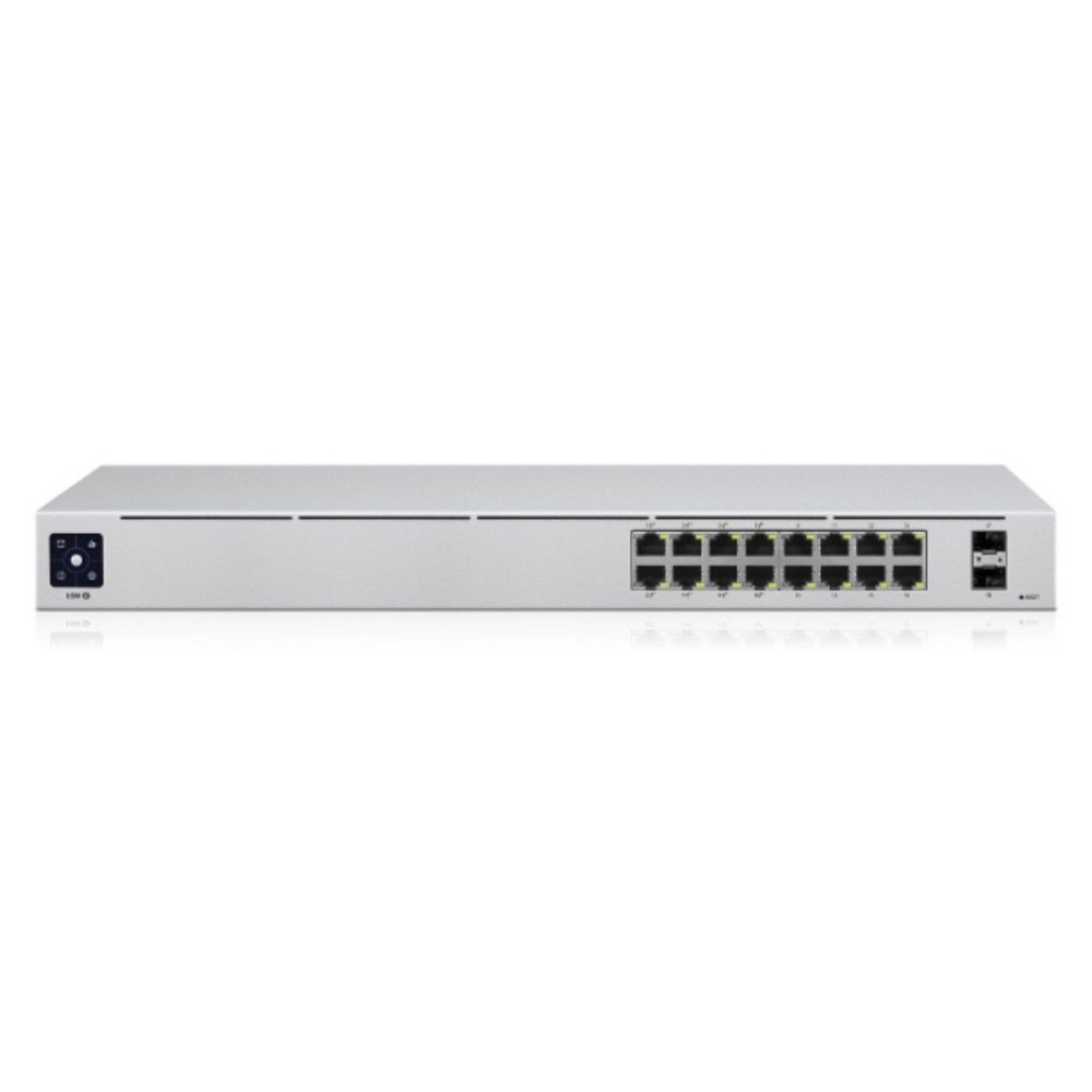 Ubiquiti USW-16-POE | Switch 16 Ports | 8 PoE+ (42W) | Fanless & Tactile