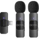 Micro Sans Fil BOYA BY-V20  Double Canal USB-C  Réduction de Bruit