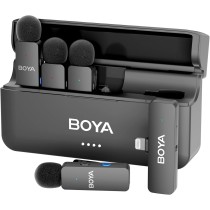 Micro Cravate Sans Fil 4 Canaux pour iPhone/iPad | Boya BY-V4D | Lightning | 200m