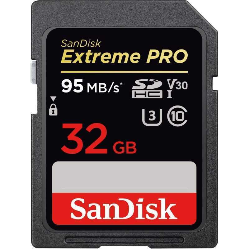 SanDisk Extreme PRO SDXC | Vitesse 95 a 170 Mo/s | 4K UHD V30 U3 | Carte Pro Appareil Photo
