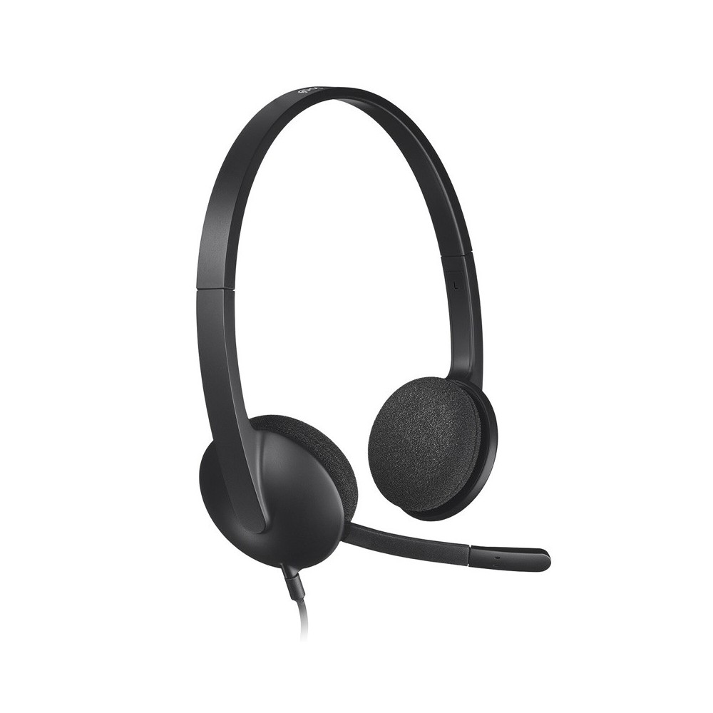 Casque Logitech H340  Filaire USB Stéréo  Micro Anti-Bruit pour PC & Mac