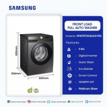 Lave-linge SAMSUNG WW90TA046AX/NQ | 9 kg | EcoBubble | Classe A+