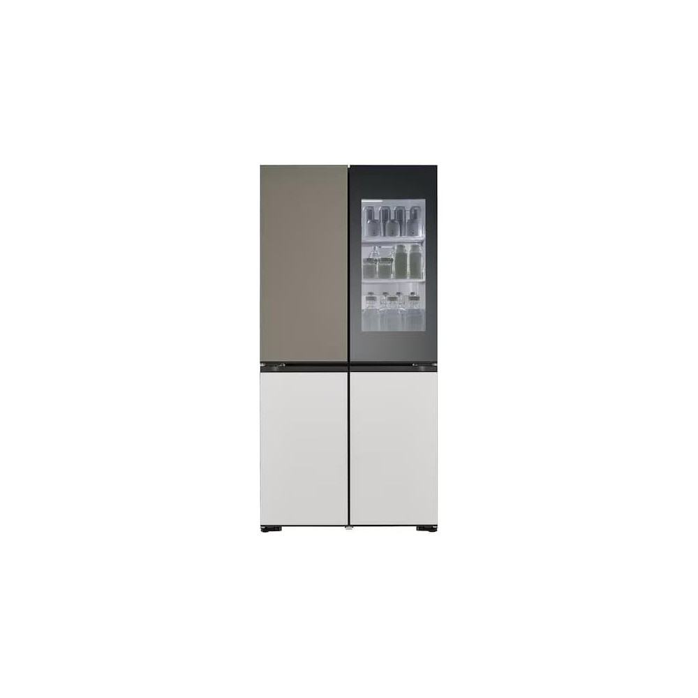 Réfrigérateur LG Side-by-Side 4 Portes Gris | 617 Litres, Froid Linéaire, Compresseur Inverter
