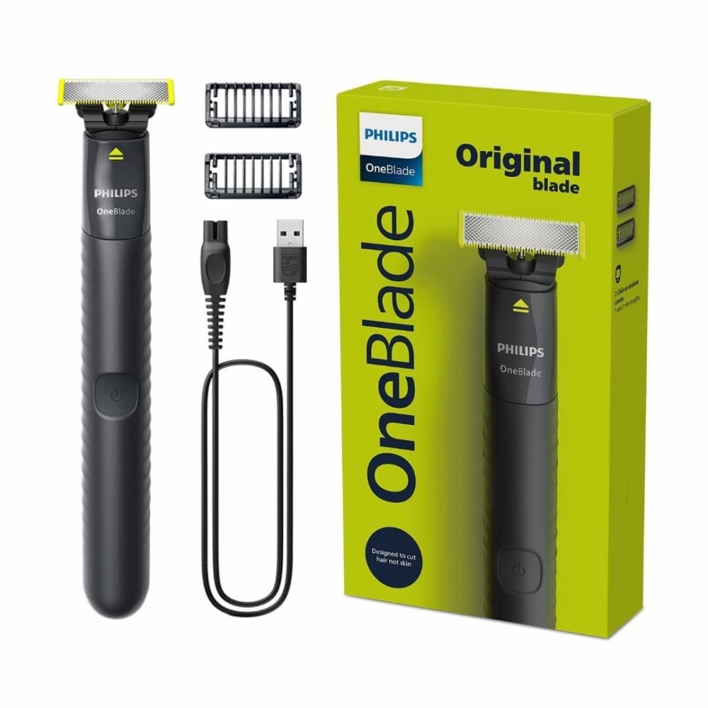 Tondeuse Hybride PHILIPS OneBlade QP2724  Rase, Taille et Crée des Contours  Lame Originale