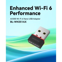 Adaptateur USB Wi-Fi 6 AX300 LB-LINK | Ultra-Rapide, Mini USB Plug & Play