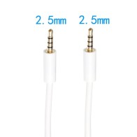 Câble Audio Stéréo | Vidéo Mâle Mâle 2.5mm TRRS 4 Broches | Connecteur Plaqué Or