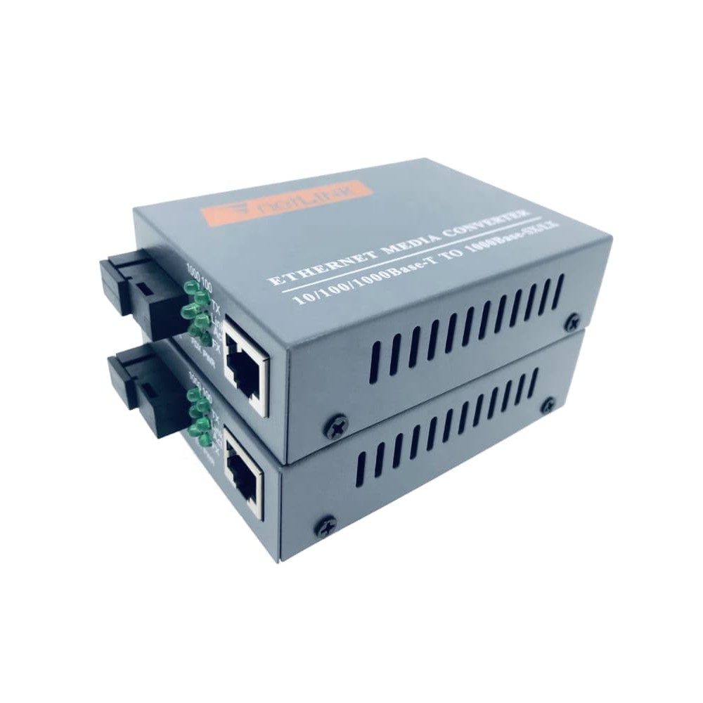 Convertisseur de Média Fibre Optique Gigabit Ethernet | 10/100/1000M