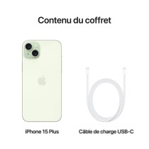 Apple iPhone 15 Plus 256 Go  Écran 6,7  Double SIM (eSIMNano)  USB-C