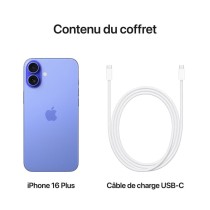 Apple iPhone 16 Plus 128 Go | Grand Écran 6.7" | Autonomie Record 5G