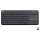 Clavier Sans Fil Logitech K400 Plus | Touchpad Intégré pour PC-TV