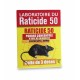 Poudre Raticide 50 Concentrée | Contre Rats et Souris | Boîte de 3 Doses