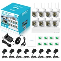 Kit de Vidéosurveillance WiFi 5G NVR | 8 Caméras PTZ IP66 Haute Définition