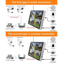 Kit Vidéosurveillance 5G | 4 Caméras PTZ Extérieures IP66 | Système NVR Complet
